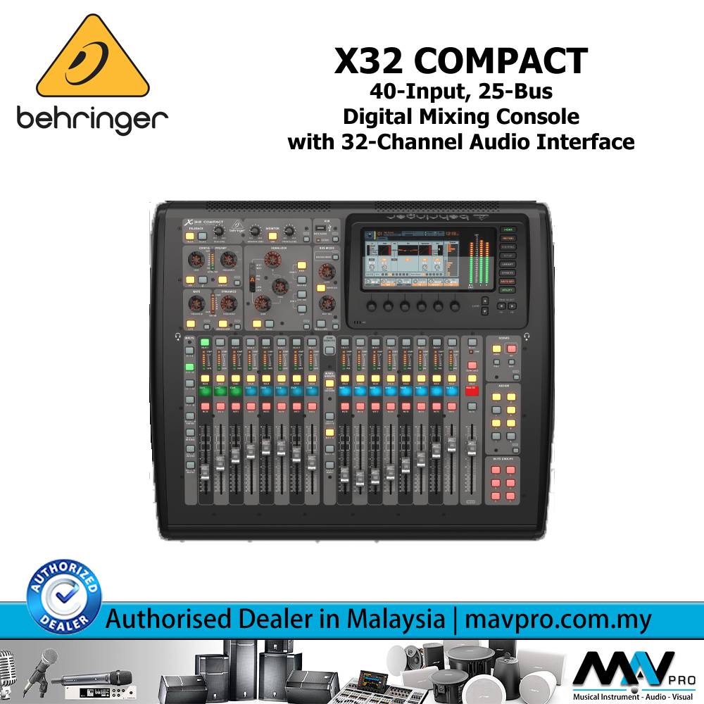 Behringer X32 COMPACT 25Bus Digital Mixing Console with 16